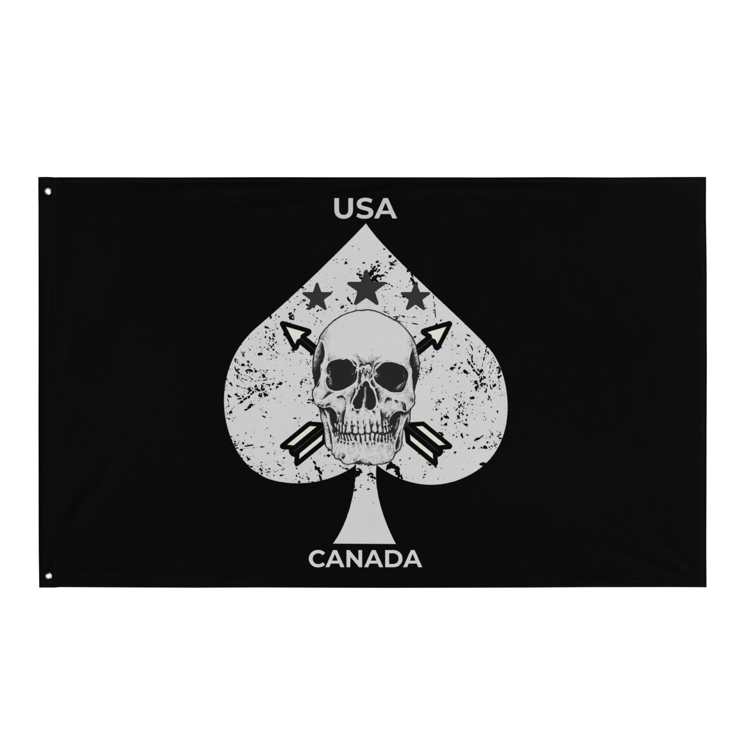 TWO GRAVES- Spade Flag