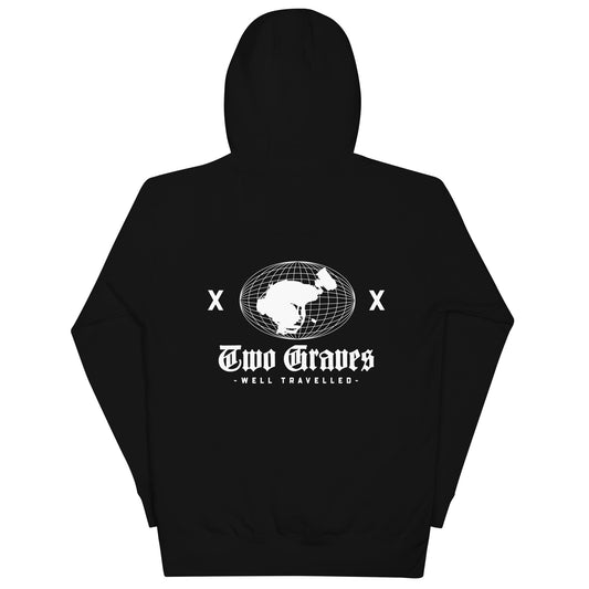 TWO GRAVES- Well Travelled Hoodie (Black)