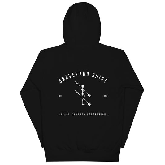 TWO GRAVES- Graveyard Shift Hoodie (Black)