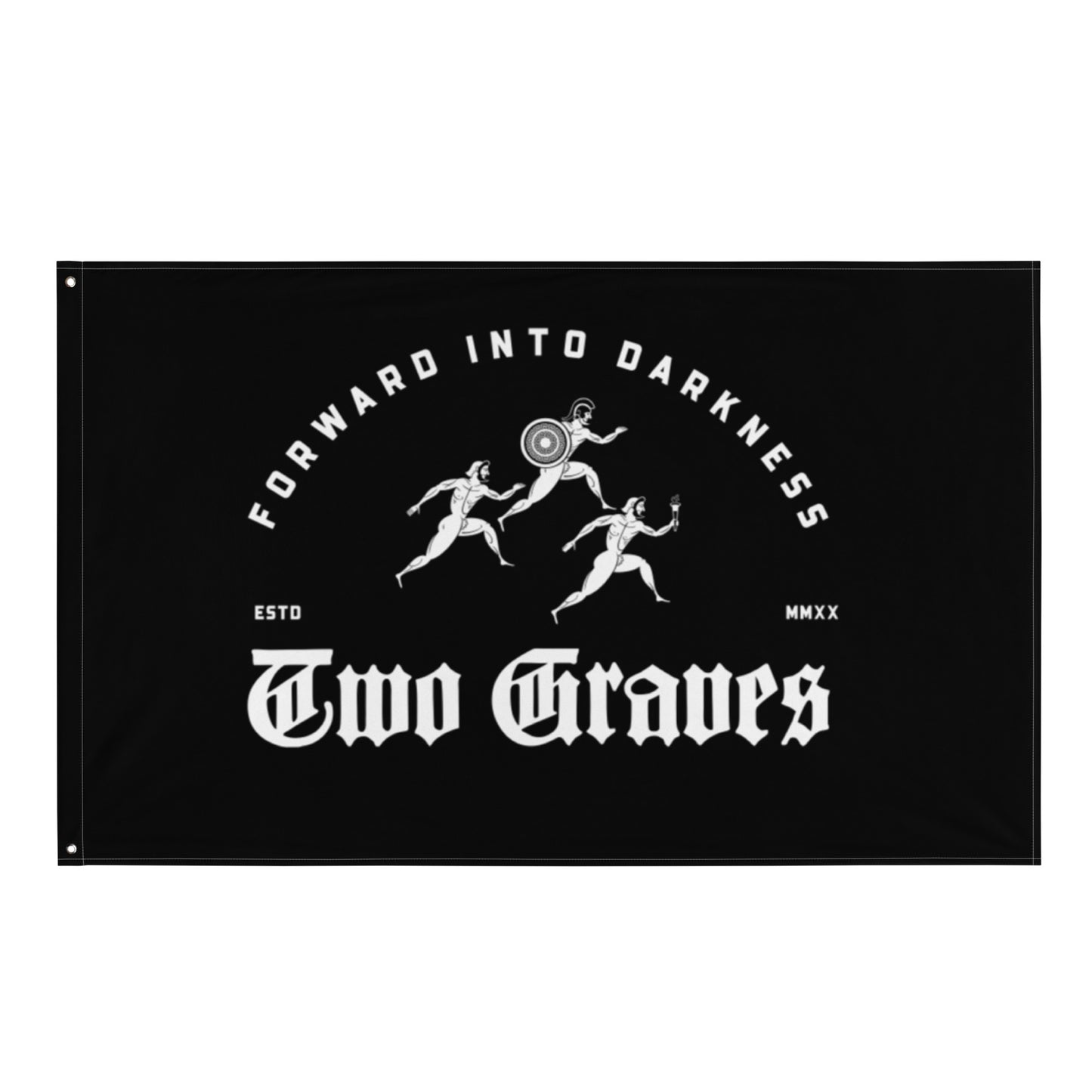 TWO GRAVES- Forward into Darkness Flag